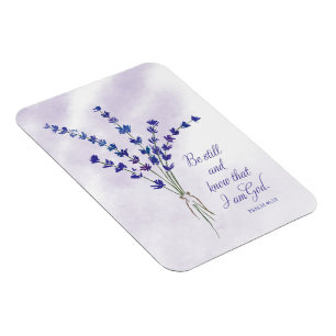Íman Encorajamento Cristão Lavanda com Escritura
