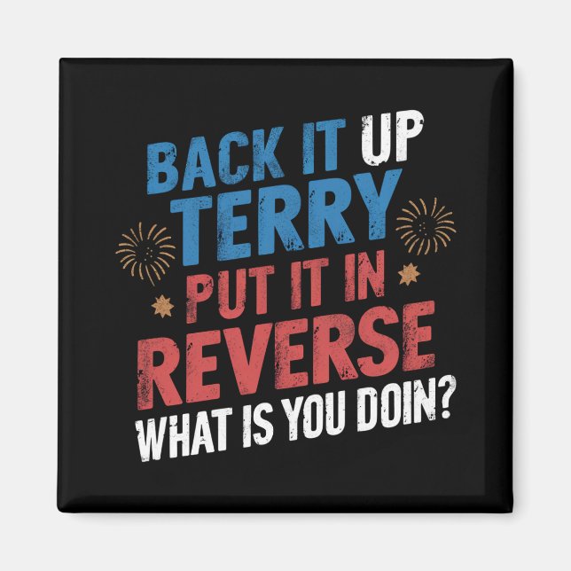 Íman Encoste-O Terry Colocando-O Em Fogos De Artifício  (Frente)