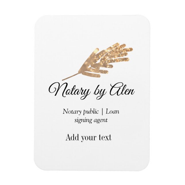 Íman Endereço de adição do agente de assinatura de empr (Vertical)