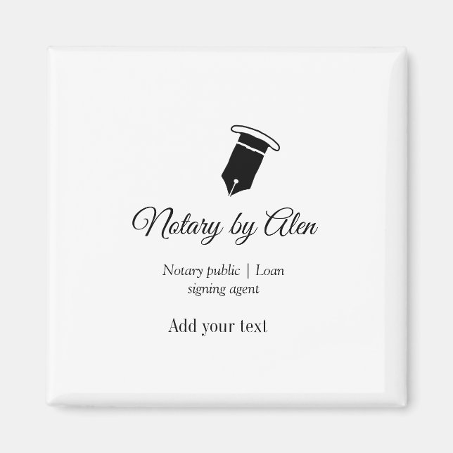 Íman Endereço de adição do agente de assinatura de empr (Frente)