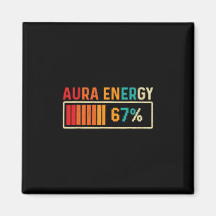 Íman Energia Aura 67 Meme Divertido Gíria Gen Alpha Ret