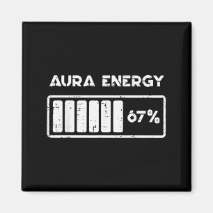 Íman Energia Aura 67 Porcento Número Engraçado 6 7 Meme