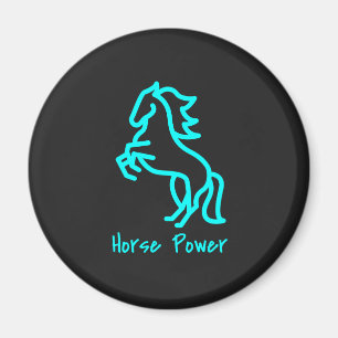 Íman Energia do cavalo em azul