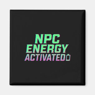 Íman Energia Npc Ativada Estética Divertida Gamer Rgb P