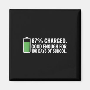 Íman Energia Para 100 Dias De Escola Professor Engraçad