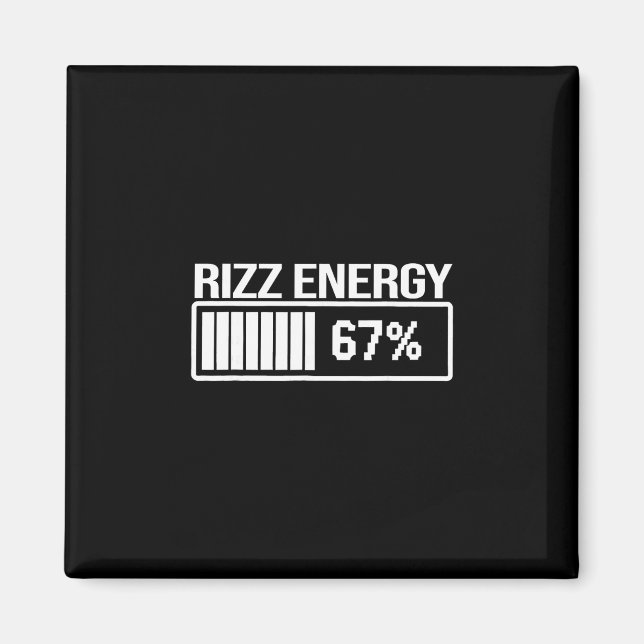 Íman Energia Rizz Em 67 Meme Divertido Seis Sete Geraçã (Frente)