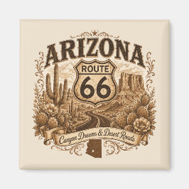Íman Enfeite de Geladeira Estrada Histórica do Arizona 