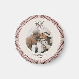 Íman Enfeite de Natal Préppy com Ímã e Foto