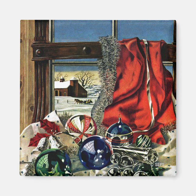 Íman Enfeites de natal (Frente)