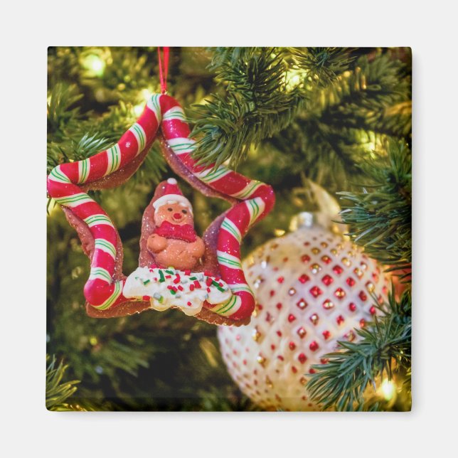 Íman Enfeites de natal de pão-duro (Frente)