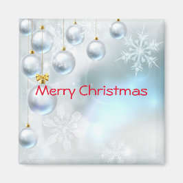 Íman enfeites de natal e flocos de neve