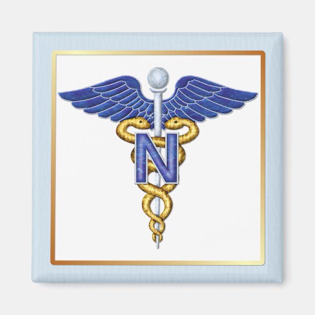 Íman Enfermagem Caduceus (Frente)