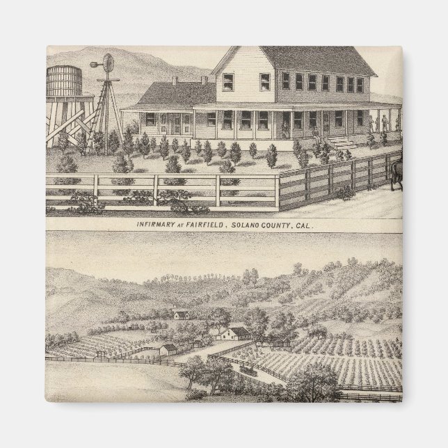 Íman Enfermaria, residências (Frente)