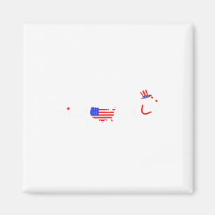 Íman Enfermeira Americana 4 De Julho Mapa Da Bandeira D