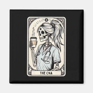Íman Enfermeira certificada Istant Tarot Card Skeleton