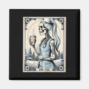 Íman Enfermeira certificada Istant Tarot Card Skeleton