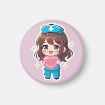 Enfermeira Chibi Original 2.0 - Cuidado de Coração