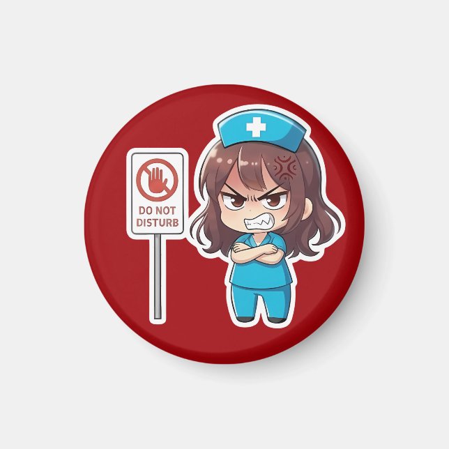 Íman Enfermeira Chibi Original 2.0 - Modo Foco (Frente)