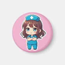 Enfermeira Chibi Original - Calma Profissional