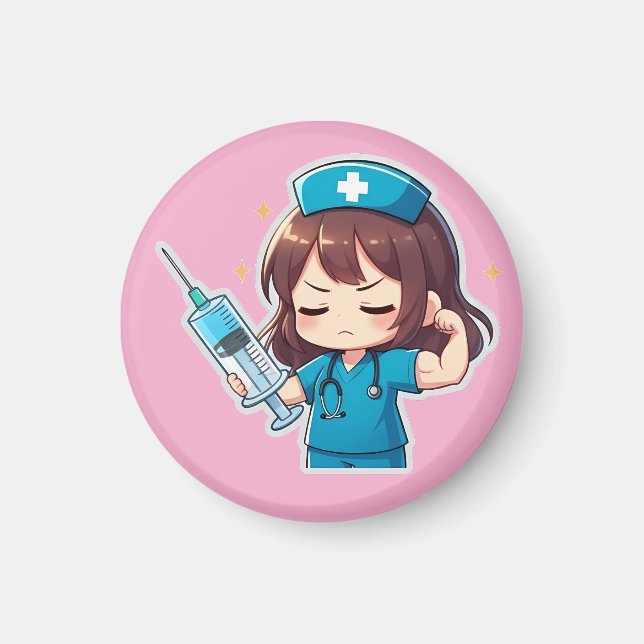 Íman Enfermeira Chibi Original - Poder Médico (Frente)