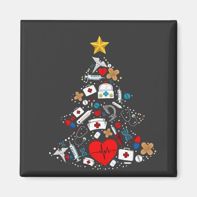Íman Enfermeira da Árvore de Natal do Departamento de E (Frente)