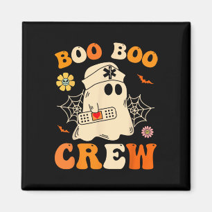 Íman Enfermeira de Boo Camisa Fantasma Retro Halloween