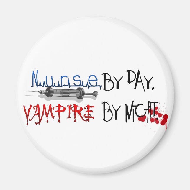 Íman Enfermeira de dia, Vampiro de noite (Frente)