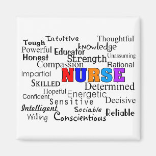 Íman Enfermeira descrevendo palavras presentes