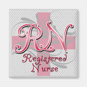 Íman Enfermeira diplomada, redemoinhos cor-de-rosa da