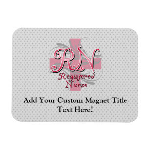 Íman Enfermeira diplomada, redemoinhos cor-de-rosa da