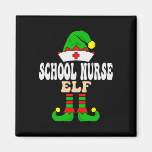 Íman Enfermeira Escola Elf Xmas Correspondendo ao Crist