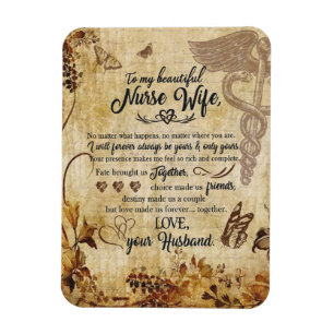Íman Enfermeira Esposa Presente   Carta À Minha Bela Es