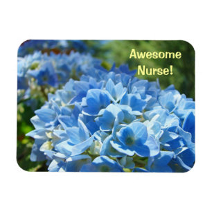 Íman Enfermeira Incrível! ímãs Flores de Hortênsia Azul