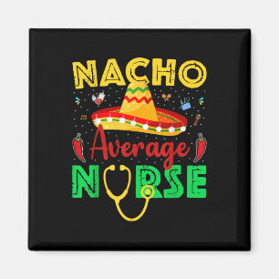 Íman Enfermeira Nacho Média Fiesta Cinco De Mayo Mexica