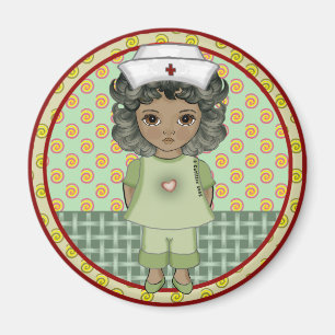 Íman Enfermeira Negra