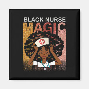 Íman Enfermeira Negra Magia Afro Melanin Rainha Negra