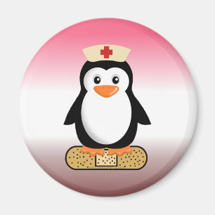 Íman Enfermeira Penguin (com Bandaid)