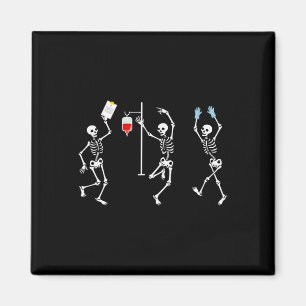 Íman Enfermeira Skeleton Halloween Skeleton