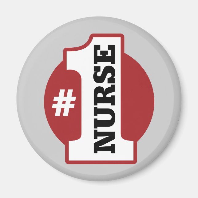 Íman Enfermeiro Número 1 (Frente)