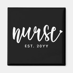 Íman Enfermeiro Personalizado Enfermeiro Est Typografia