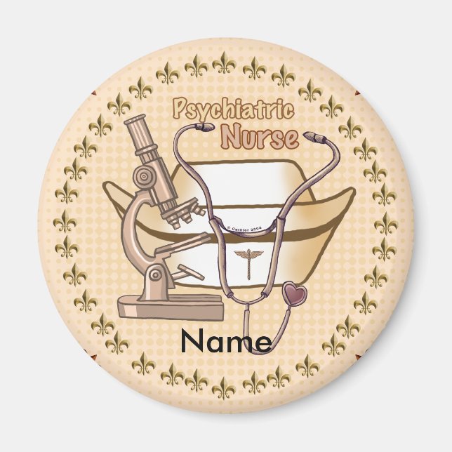 Íman Enfermeiro psiquiátrico (Frente)