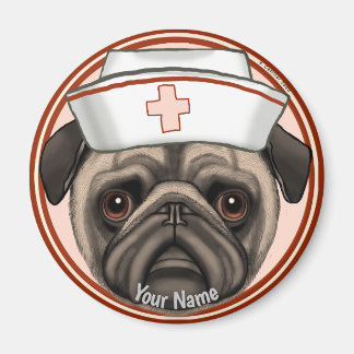 Íman Enfermeiro Pug