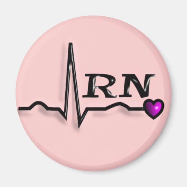 Íman Enfermeiro Registrado "RN" Ofertas QRS Design (Frente)