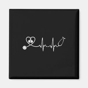 Íman Enfermeiro Stethoscope Heartbeat Enfermeira Semana