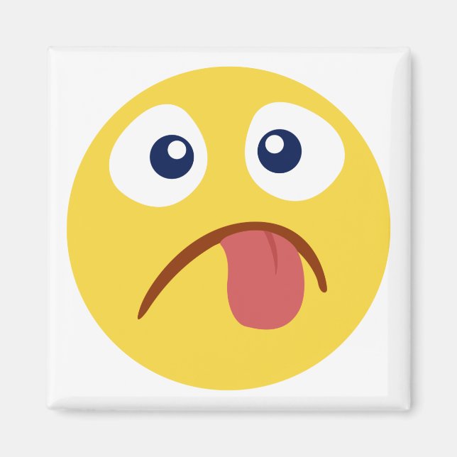 Íman Enfiada A Língua Emoji (Frente)