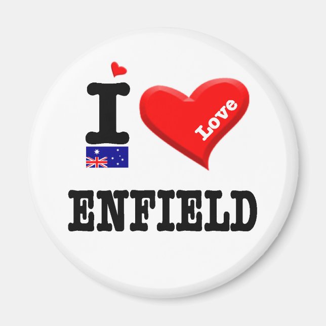 Íman ENFIELD - I Love (Frente)