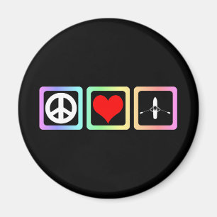 Íman enfileiramento do amor da paz