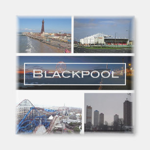 Íman ENG031 BLACKPOOL, Lancashire, Inglaterra, Geladeir