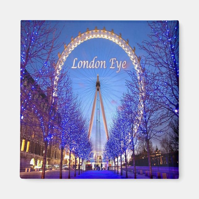 Íman ENG078 EYE LONDON, Inglaterra, Europa, geladeira (Frente)