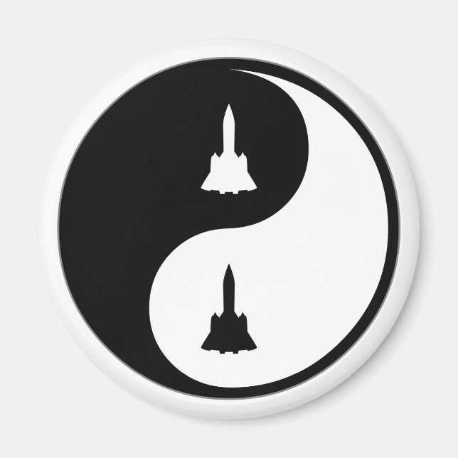 Íman Engenharia Aeroespacial Yin Yang (Frente)